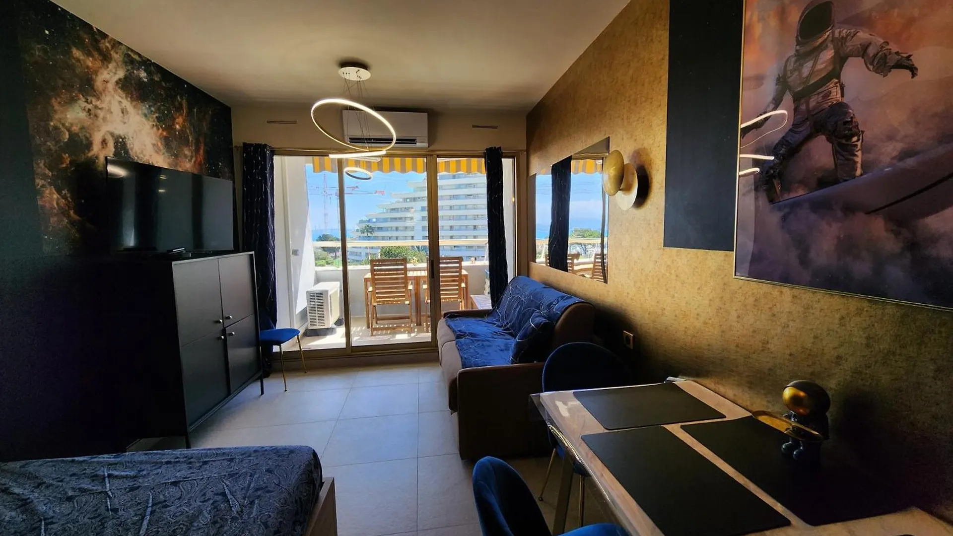 L'Astronaute - Balcon Vue Mer - Clim - Place Parking Privee - Marina Baie Des Anges Villeneuve-Loubet Appartement